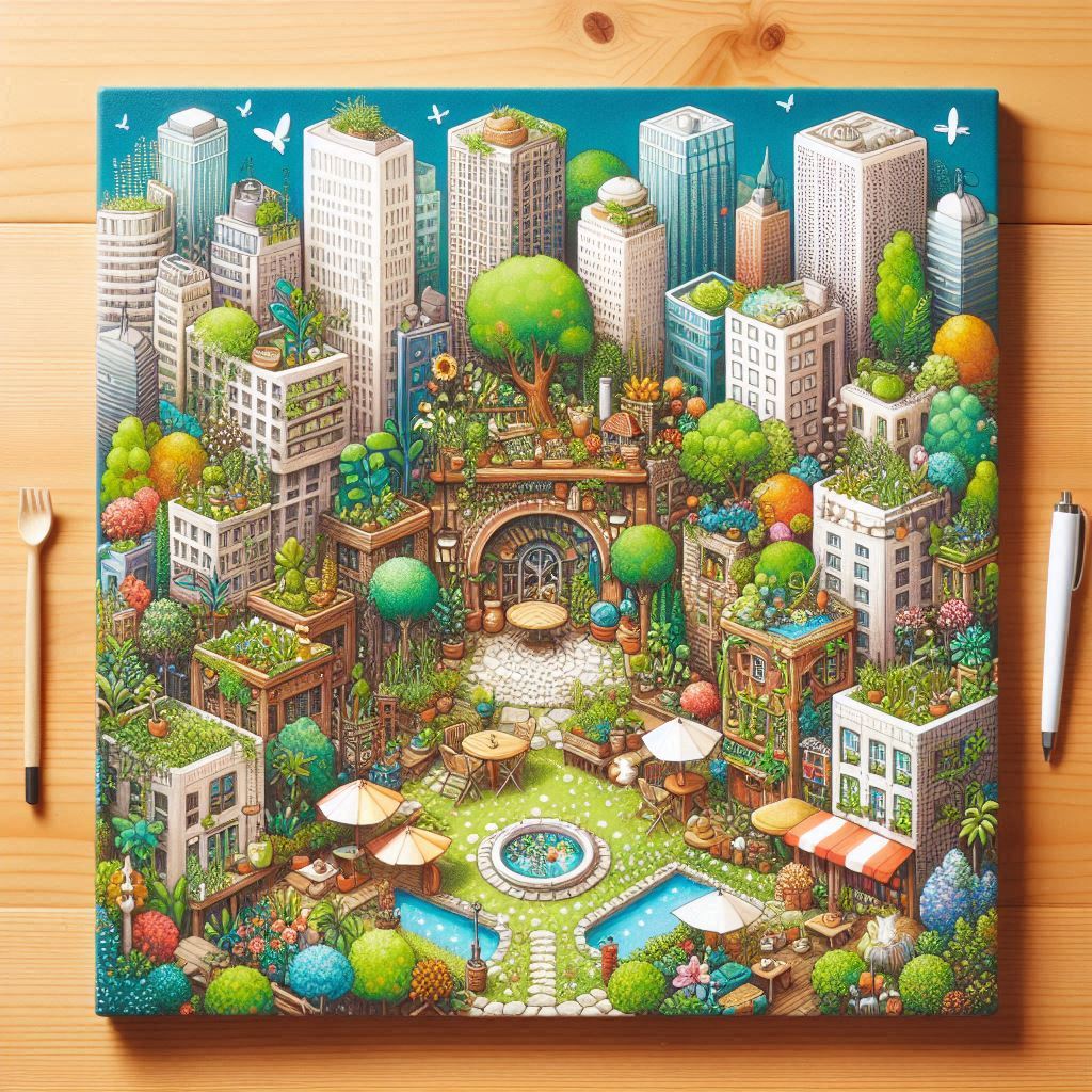 도시에서의 작은 정원