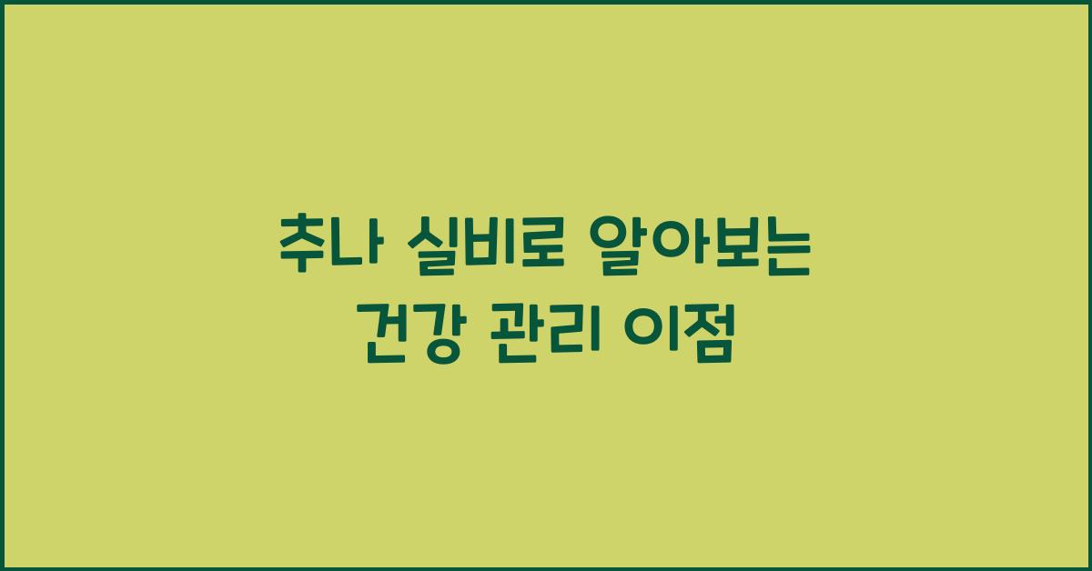 추나 실비