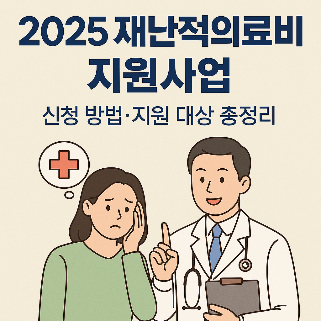 2025 재난적의료비 지원사업|신청 방법·지원 대상 총정리