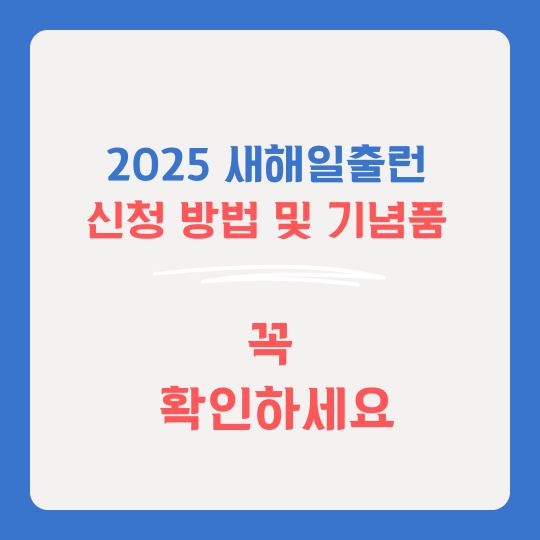 2025 새해일출런