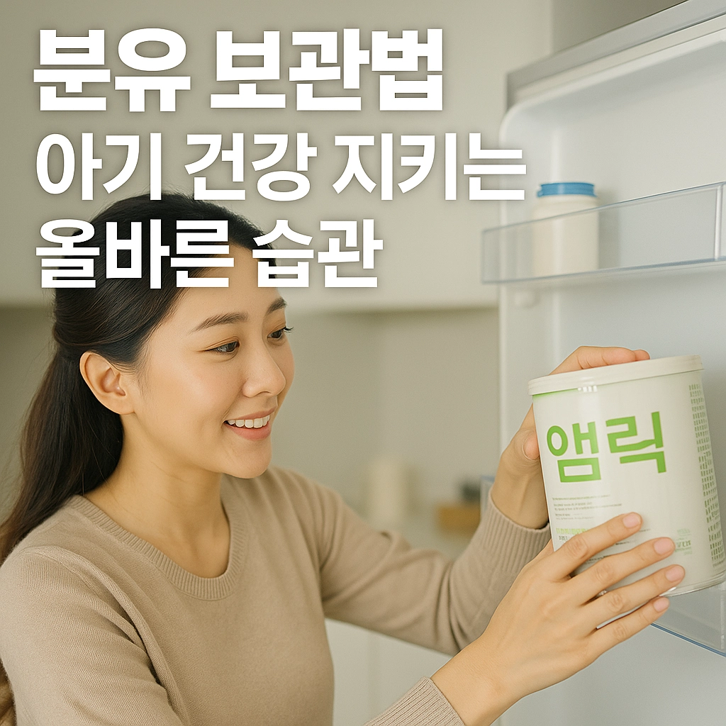 분유 보관법-아기 건강 지키는 올바른 습관