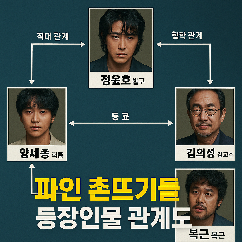 파인: 촌뜨기들 등장인물 관계도