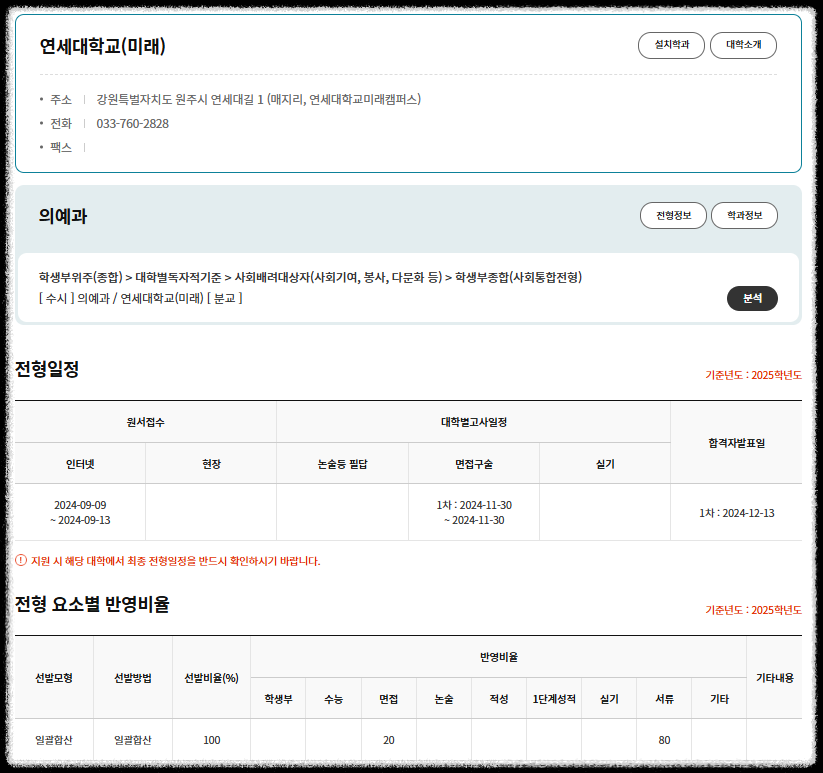 소방관 자녀 특별전형 연세대 입학