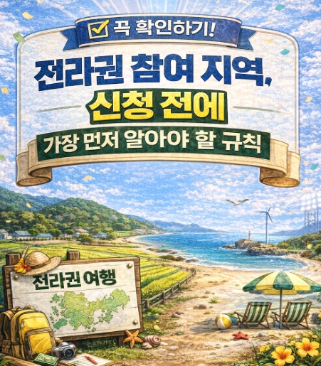 전라권 반값여행 총정리, 고창&middot;강진&middot;영광&middot;해남&middot;고흥&middot;완도&middot;영암 지역사랑 휴가지원 신청방법