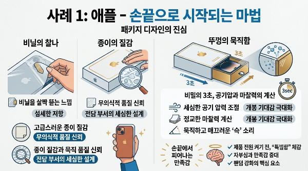 사례 1: 애플 &ndash; 상자를 여는 순간부터 시작되는 촉각의 마법