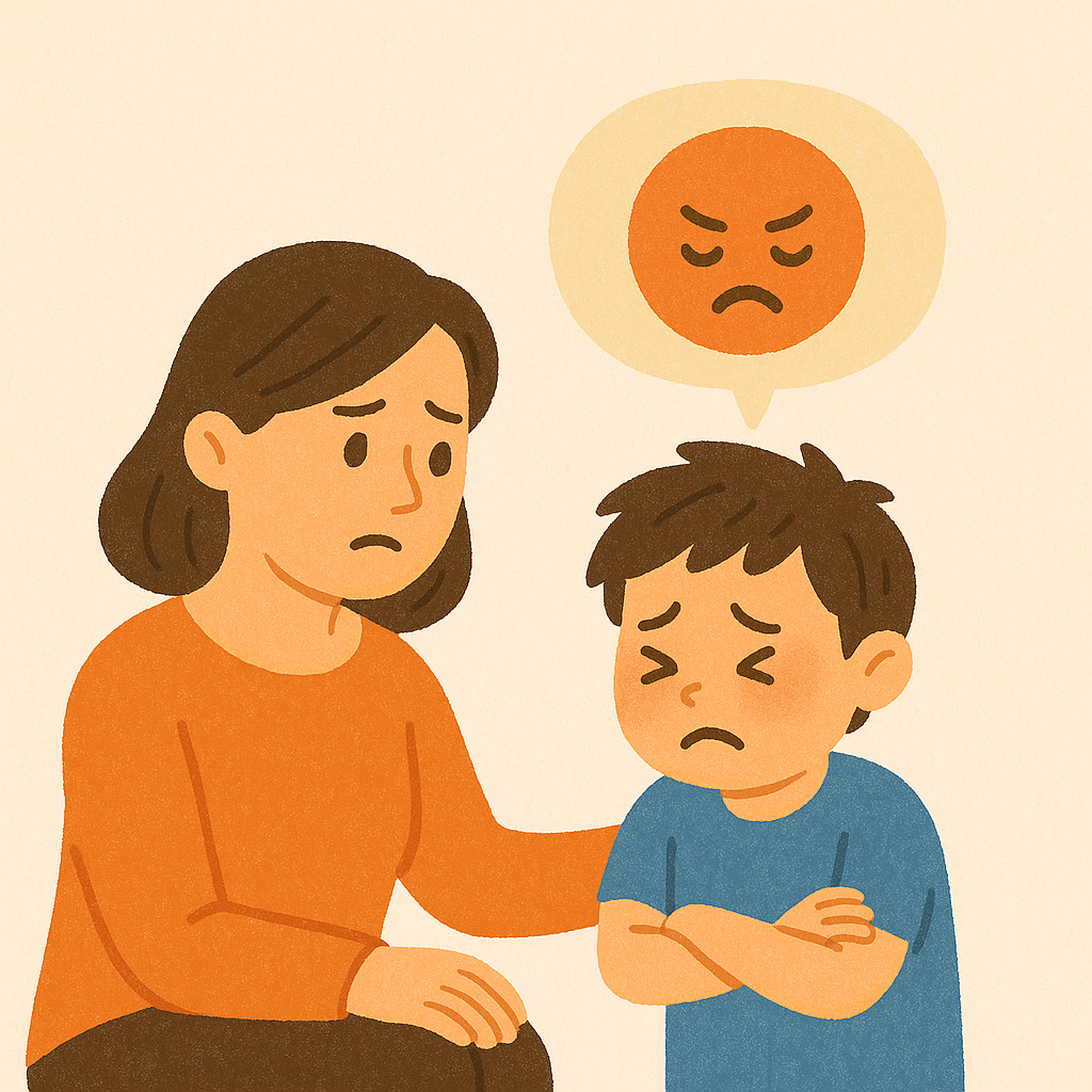 아이가 부정적인 감정을 숨기지 않게 하는법에 대한 이미지