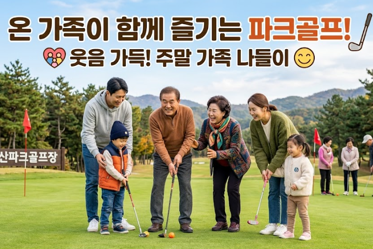 무릎 아픈 부모님도 손주 손잡고 즐기는 유일한 운동, 파크골프 입문 가이드