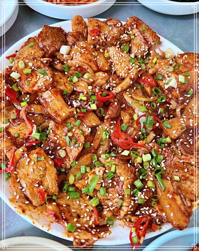 생생정보 전남 장성 돼지 주물럭 맛집