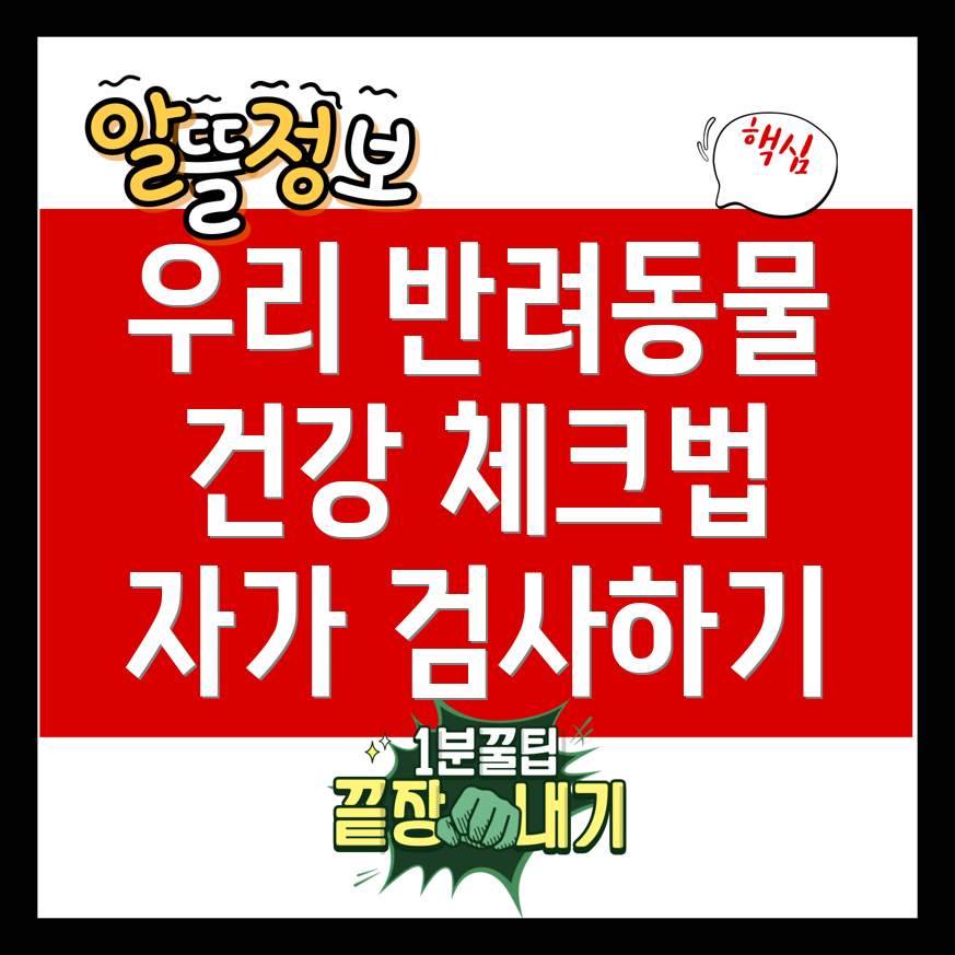 반려동물 자가 검사