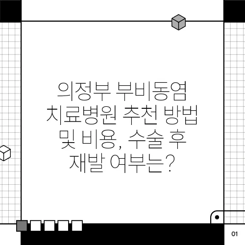 의정부 부비동염 치료병원 추천 방법 및 비용, 수술 후 재발 여부는?