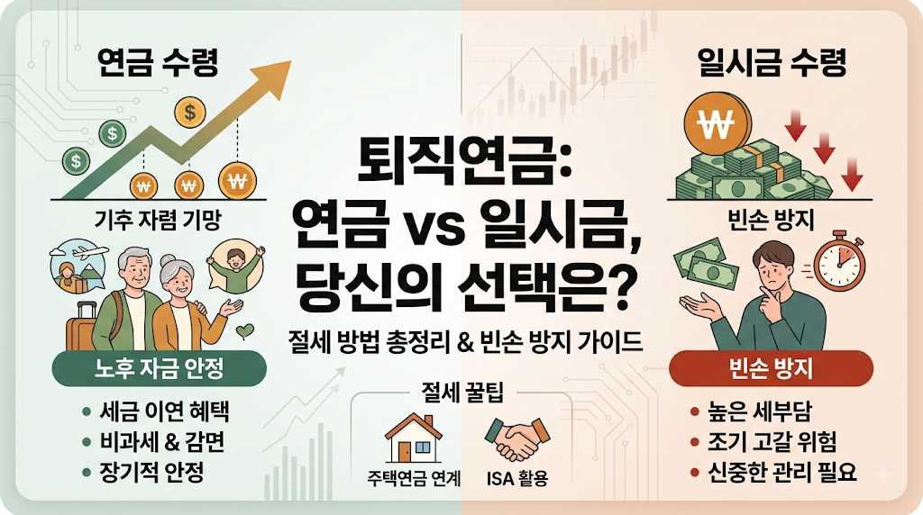은퇴자 5명 중 1명 4년 반 만에 ‘빈손’, 퇴직연금 연금수령 일시금 비교 및 절세방법 총정리