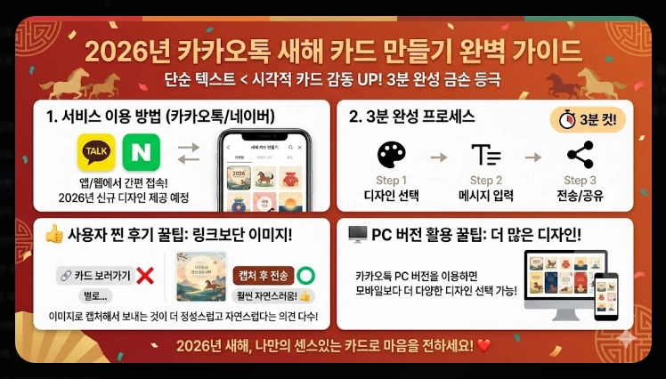 2026년 새해 카톡 메시지 완벽 가이드