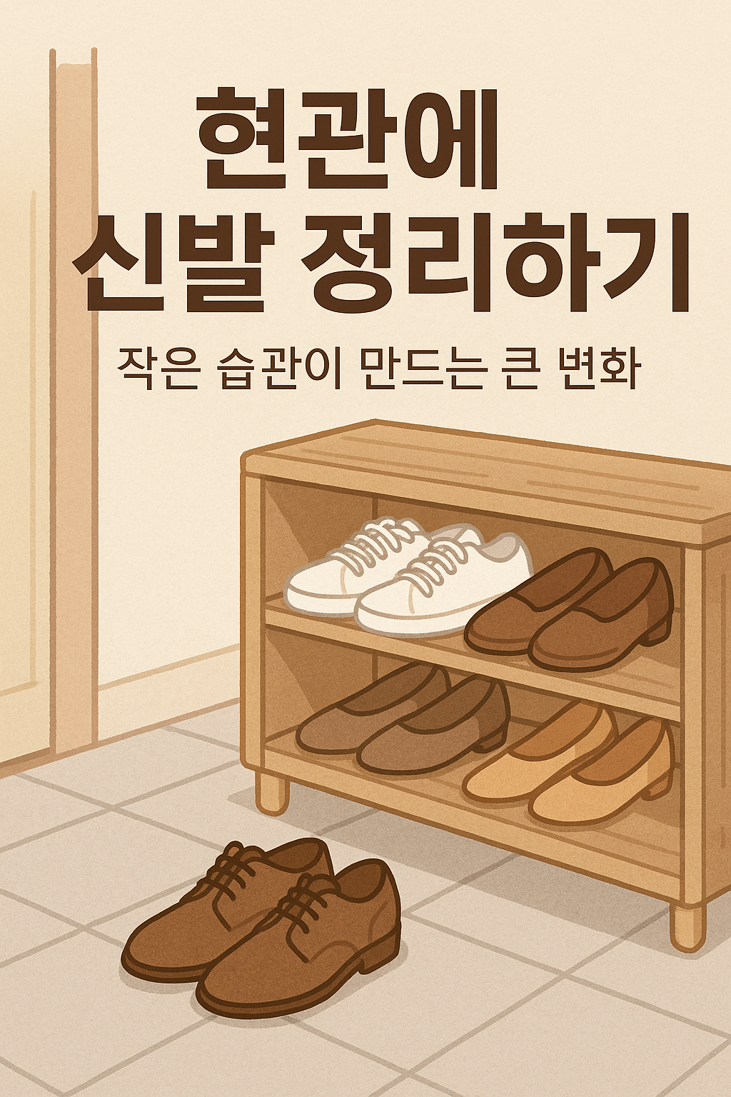 현관에 신발 정리하기, 작은 습관이 만드는 큰 변화