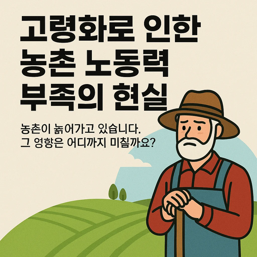 농업경제학 : 고령화로 인한 농촌 노동력 부족의 현실