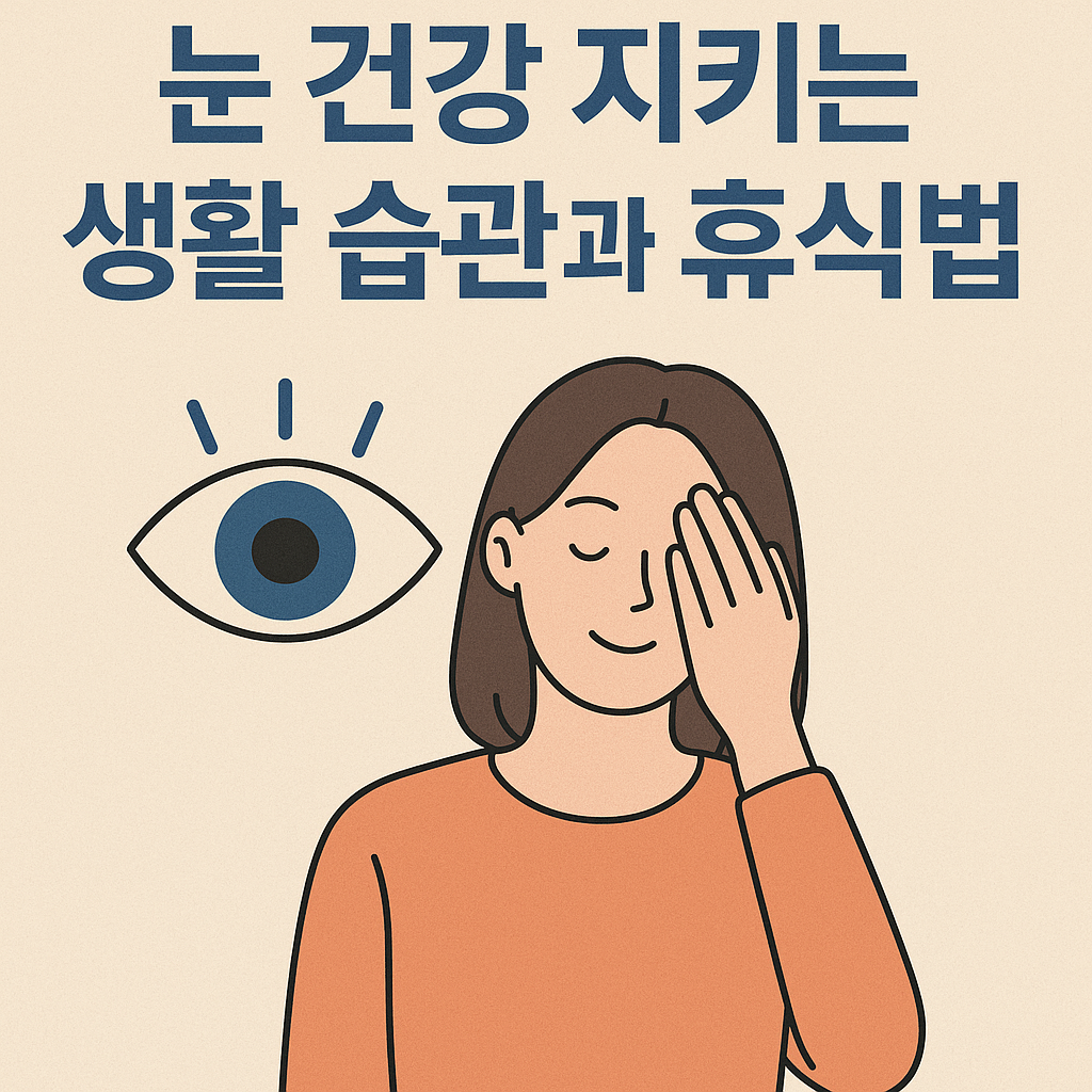 눈 건강 지키는 생활 습관과 휴식법