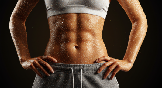 뱃살 빼는 순간