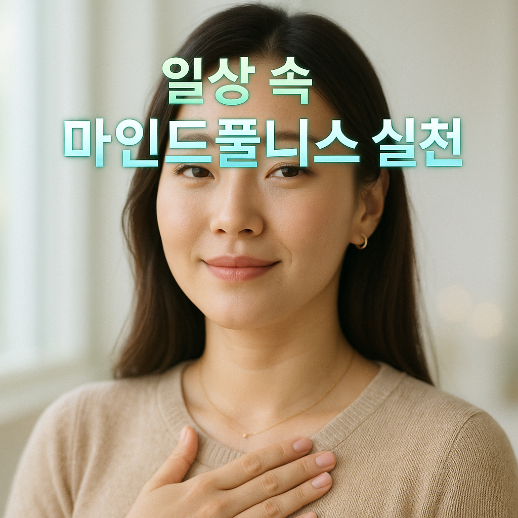 일상 속 마인드풀니스 실천: 번아웃 줄이고 집중 높이는 쉬운 루틴 7가지