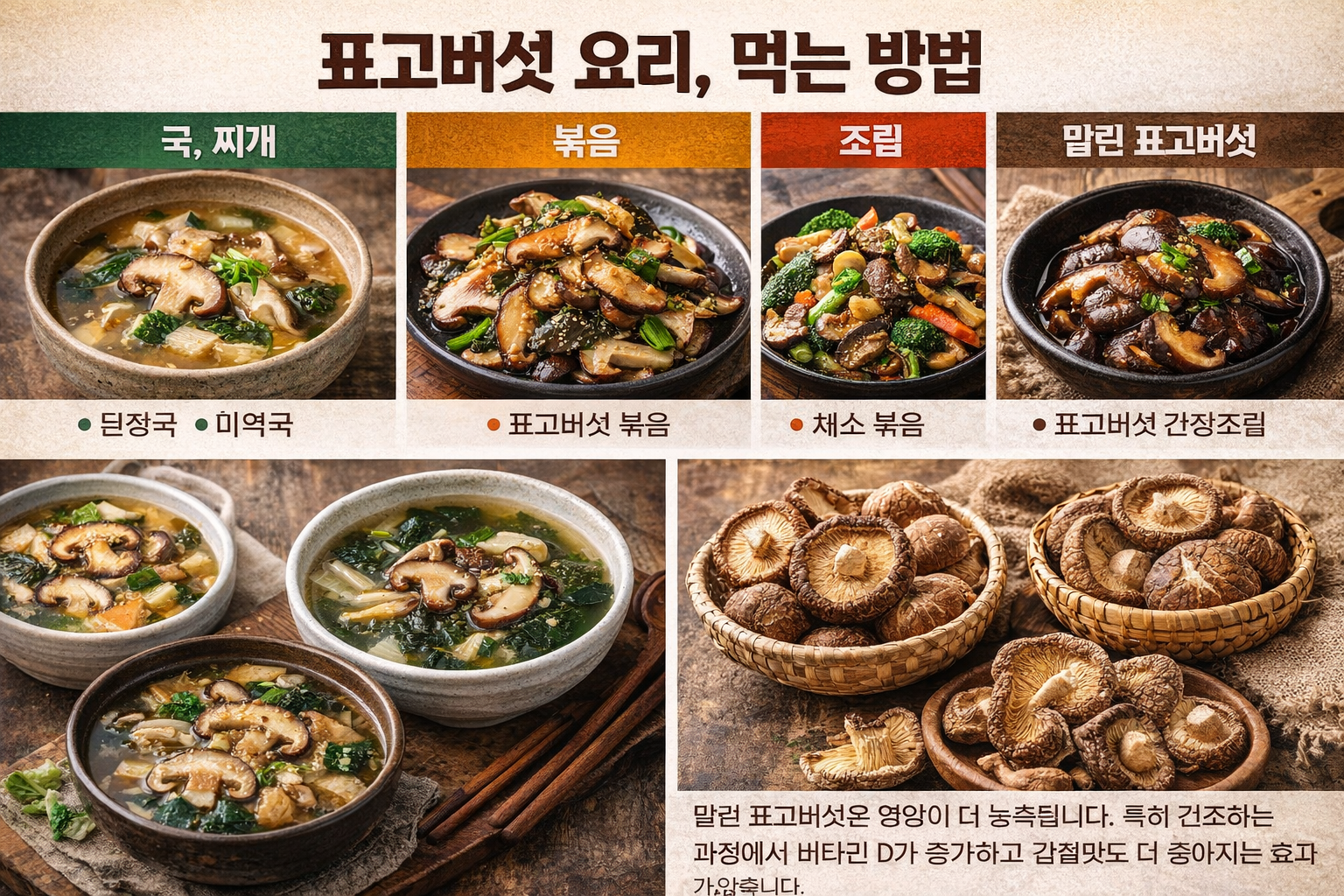 표고버섯 먹는 방법