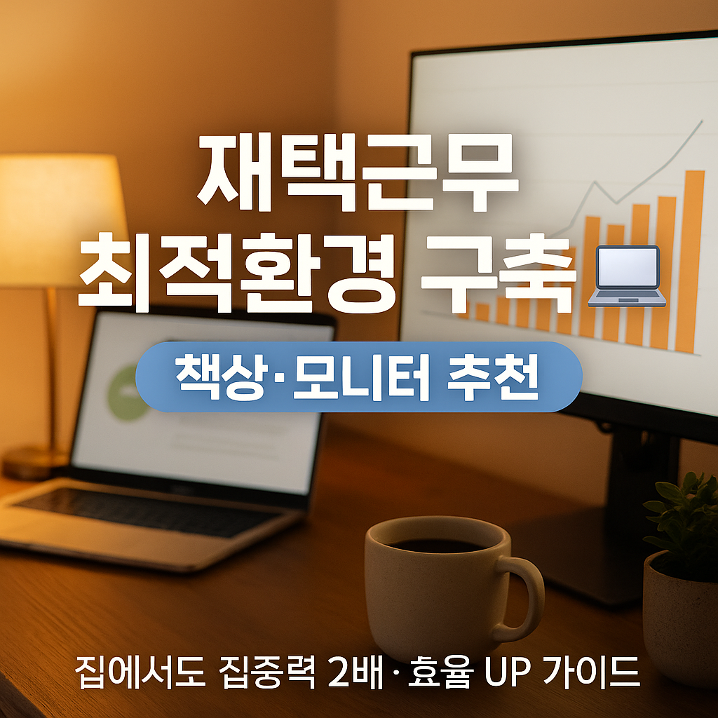 재택근무 환경 꾸미기 A to Z – 책상, 모니터, 조명까지 완벽 정리!