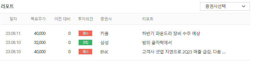 전문가 투자의견