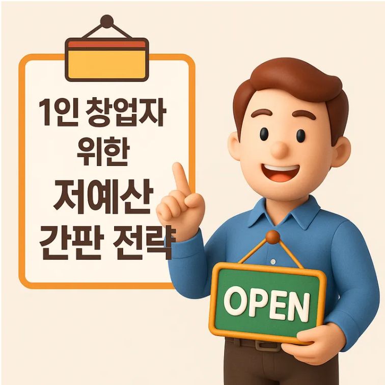 1인 창업자를 위한 저예산 간판 전략