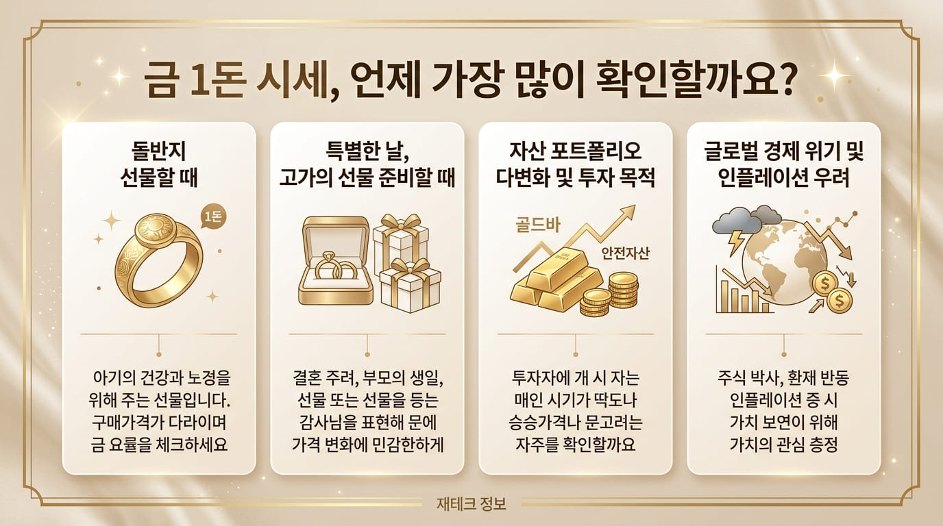 금 1돈가격 실시간 금시세 계산기