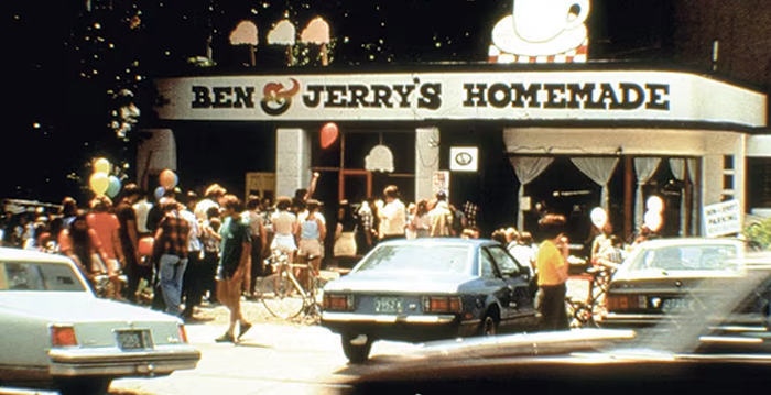 Ben&amp;Jerry's scoop shop image, 1979