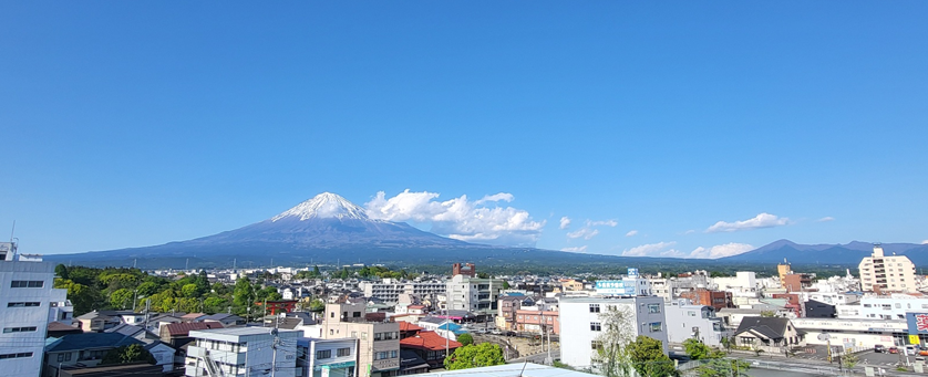 후지산 세계유산센터 전망대에서 본 후지산