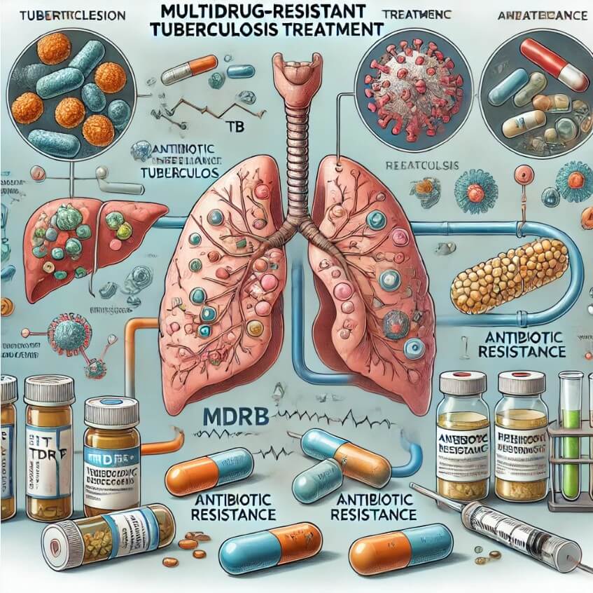 다제내성 결핵 관련 사진