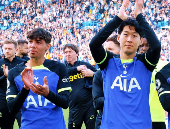 토트넘 SNS 손흥민 사진 이미지입니다.