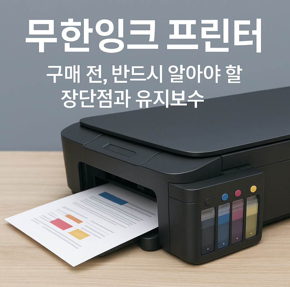 무한잉크 프린터 구매 전, 반드시 알아야 할 장단점과 유지보수