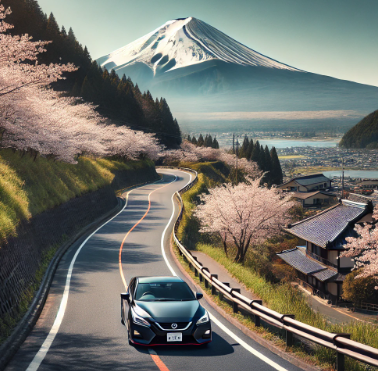 내차로 일본여행하는 사진