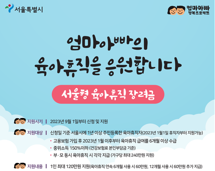 서울시육아휴직장려금