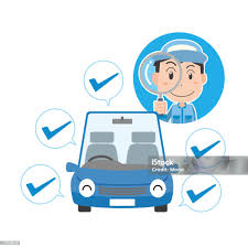 자동차 체크 일러스트