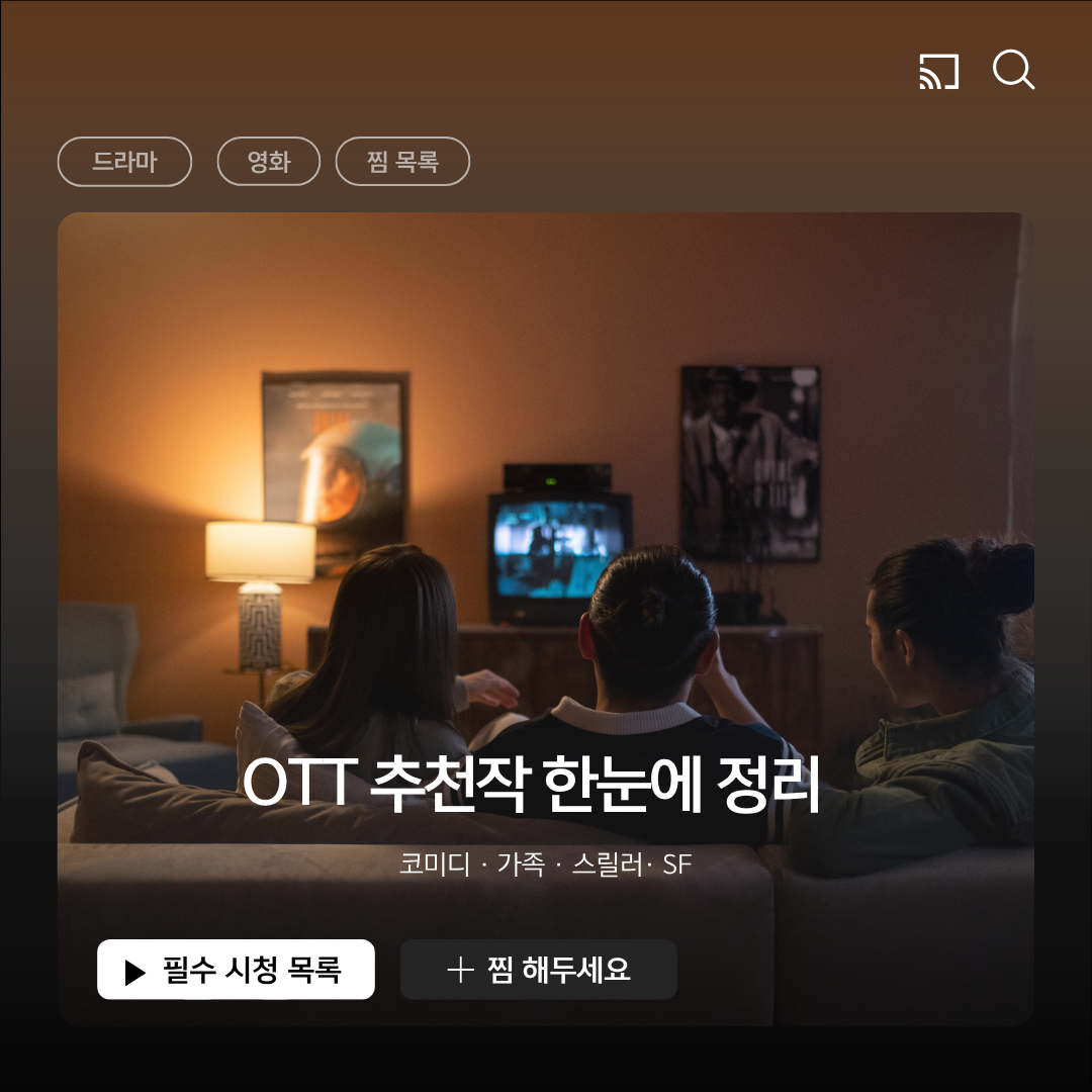 OTT 추천작 한눈에 정리