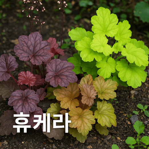 휴케라로 꾸미는 감각 정원