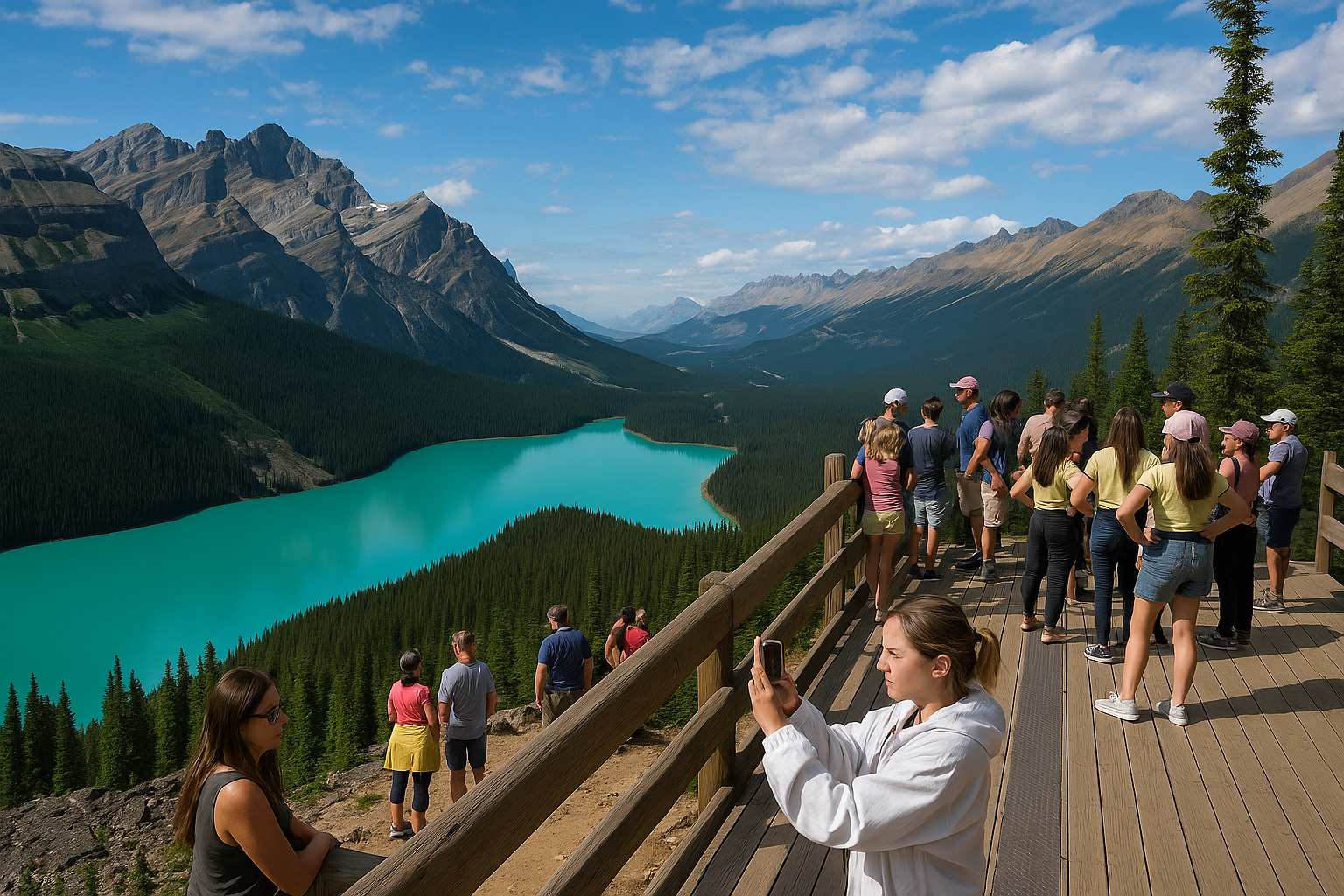 Peyto Lake tour area