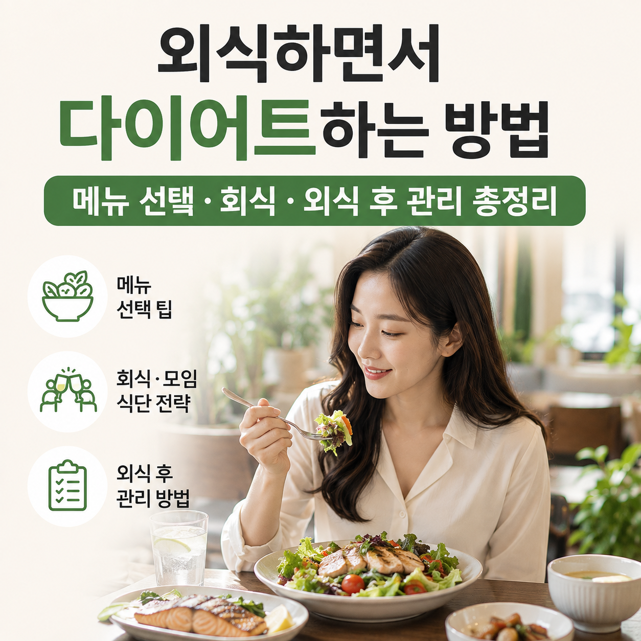 외식하면서 다이어트하는 방법