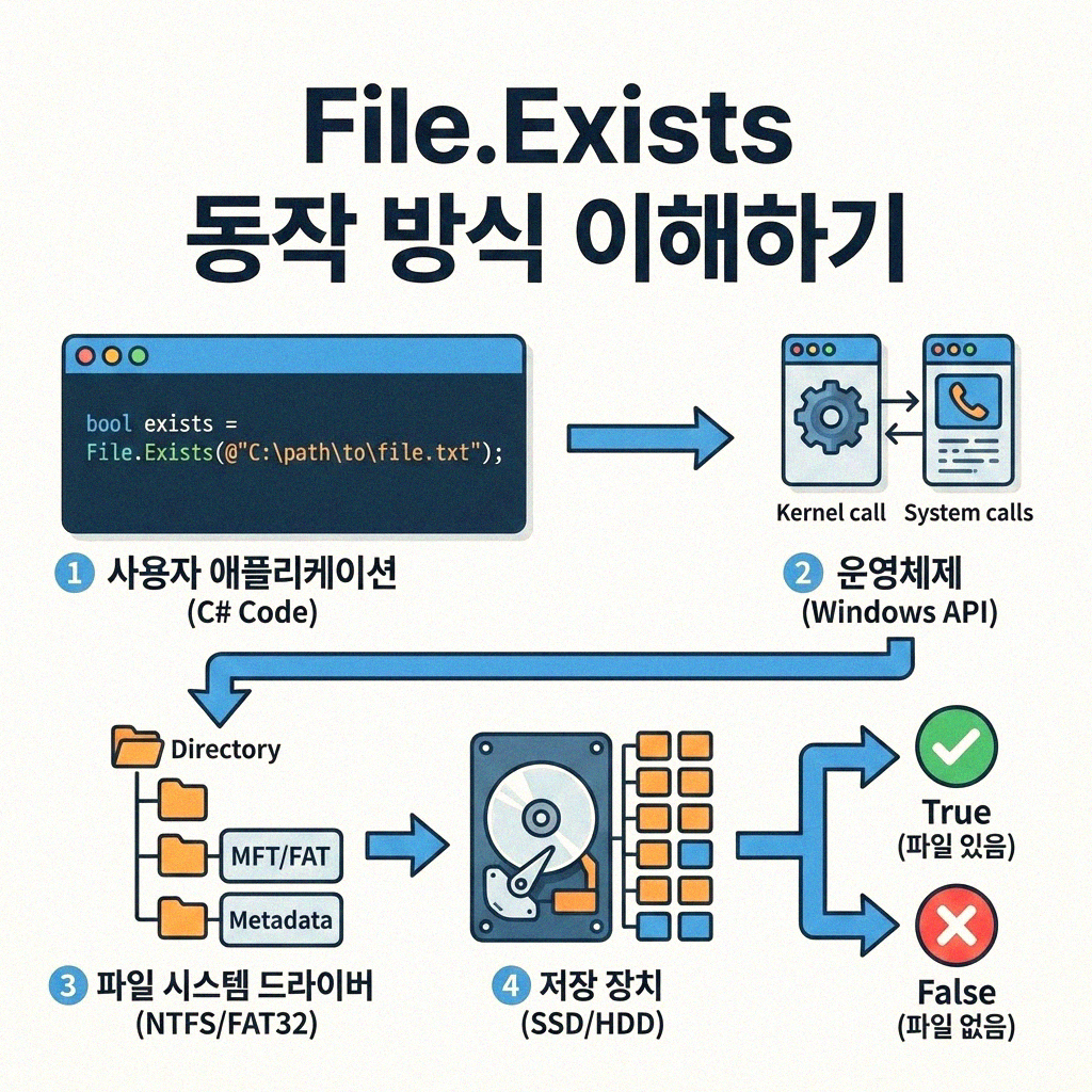 C# File.Exists 거짓인데 파일이 있다고요 경로 확인하기