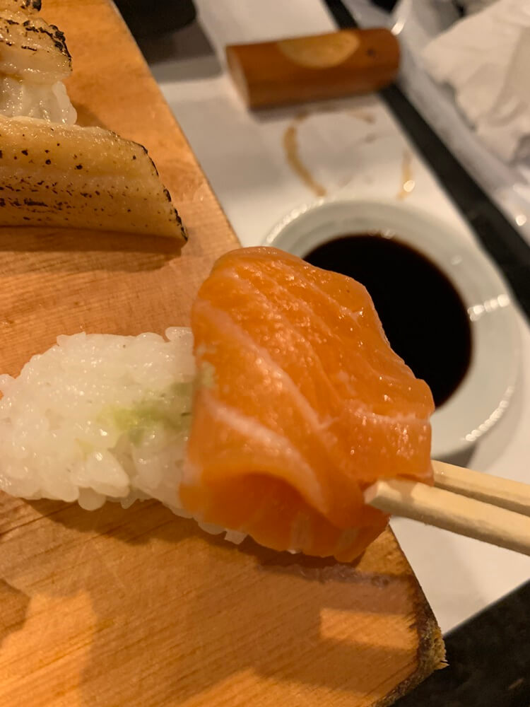 초밥에 들어가 있는 와사비