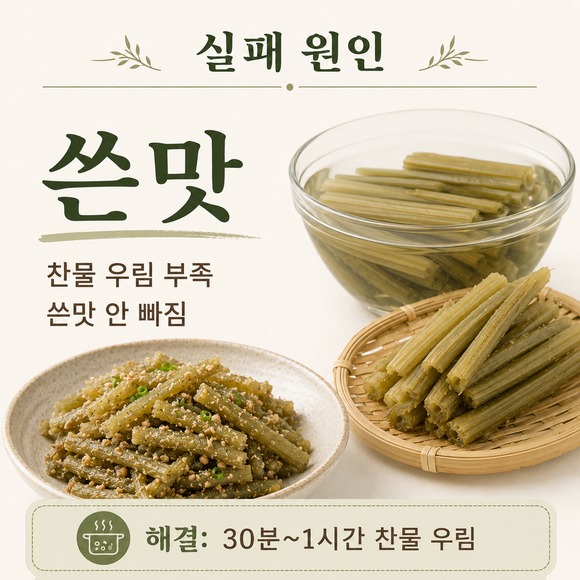 머위대 들깨볶음