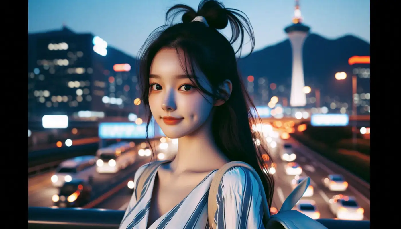 서울살기-숙소-여행하는-여성의-모습