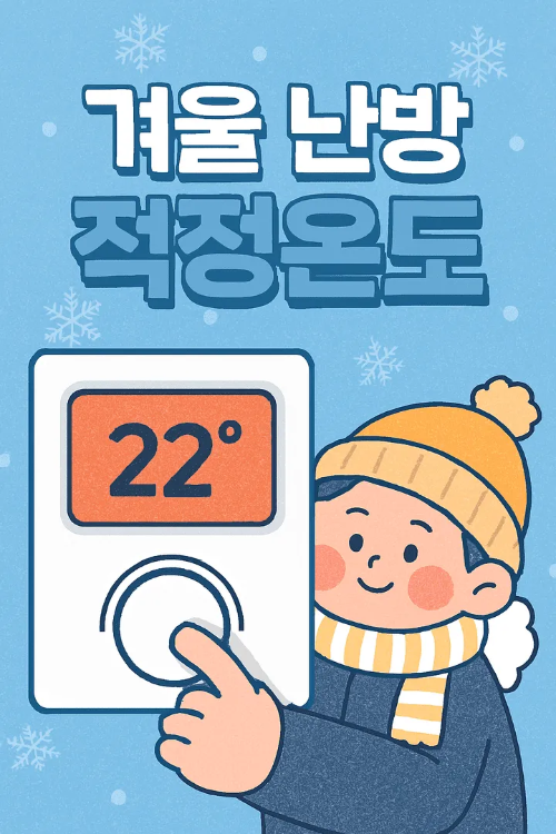 겨울 난방 적정온도-썸네일이미지생성해줘