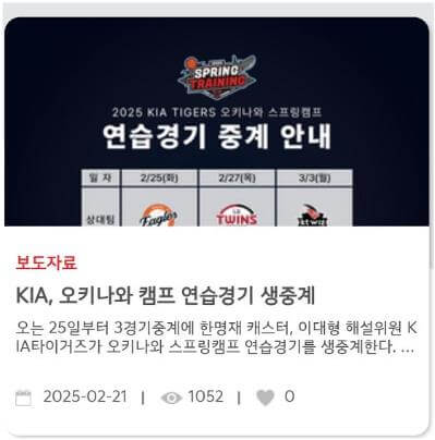 기아 타이거즈 
