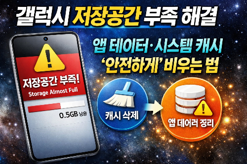 갤럭시 저장공간 부족 해결