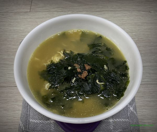 오뚜기 쇠고기 미역국 라면 2022년 6~8월 조리 후