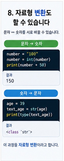 파이썬 int 함수로 문자열 숫자를 정수로 변환하는 이미지