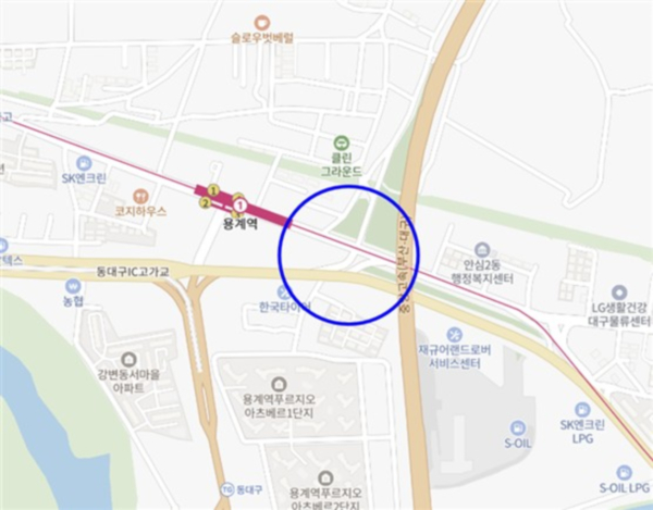 용계동 반야월삼거리