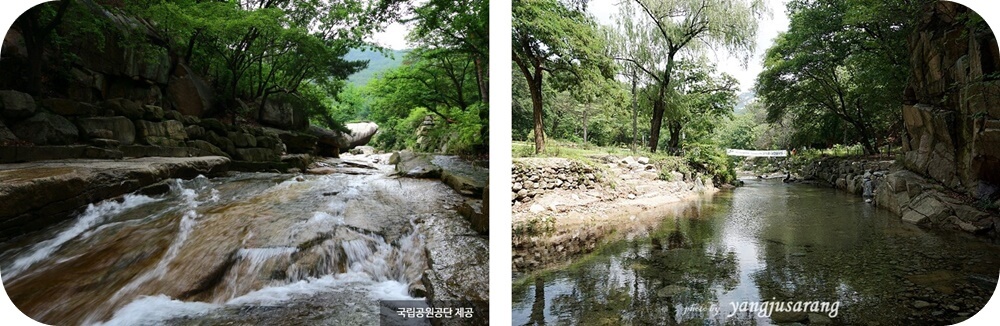 경기도-양주시-북한산-송추-계곡-맑은-물-바위-숲-풍경-사진