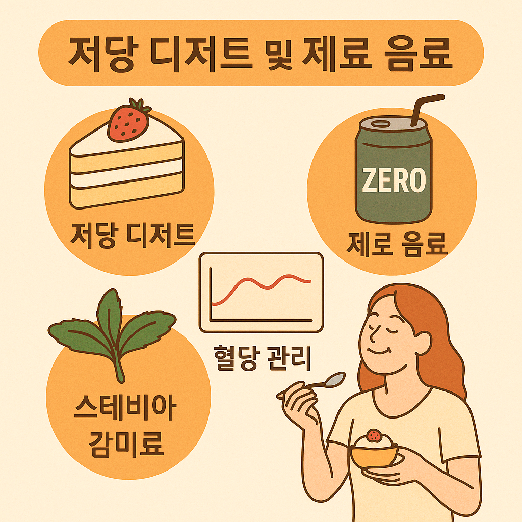 저당,제로식품 건강한 디저트 안내